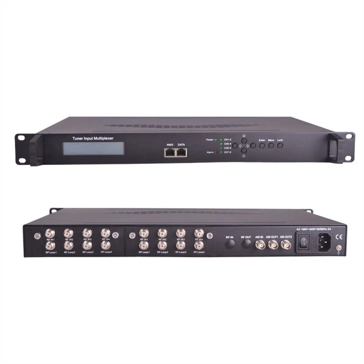 8 Equips de radiodifusió de tv multiplexant d'entrada ASI